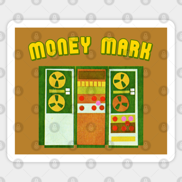 Money Mark ••• Push The Button / 90s Aesthetic Money Mark Sticker